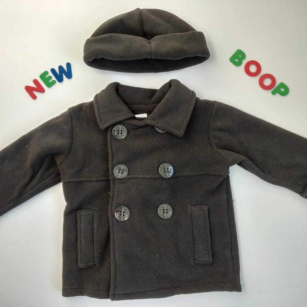 ⛄️NWOT⛄️ Handsome Fleece Pea Coat 12M